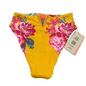 NWT Maaji Women’s High Waisted Reversible Tropical Floral Swim Bottoms in size S
